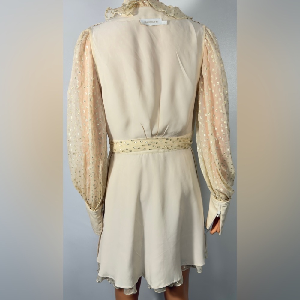 Zimmermann Cream Long Sleeve Dress - Picture 13 of 16